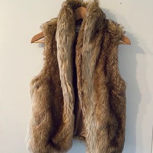 Faux fur vest